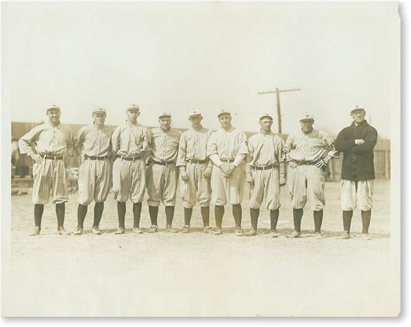 1913 New York Giants Team Photo w/ Rookie Jim Thorpe (8x10")