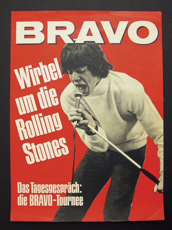 Rolling Stones - 1965 Rolling Stones German Ad Poster