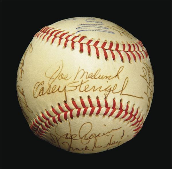 Autographed Baseballs - 1973 Hall of Fame Induction Signed Baseball