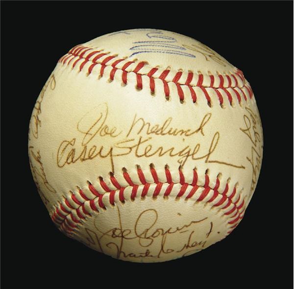 1973 Hall Of Fame Induction Signed Baseball