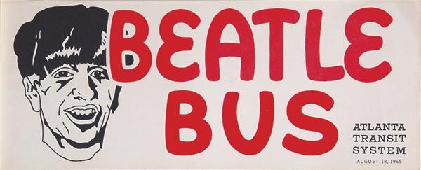 The Beatles - Beatles Bus Poster (22.5x9.5”)