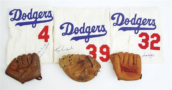 Brian Strum Collection - Autographed Dodgers Hats, Gloves, & Jerseys Collection (30)