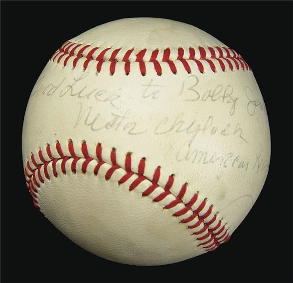 Brian Strum Collection - Nestor Chylak Single Signed Baseball