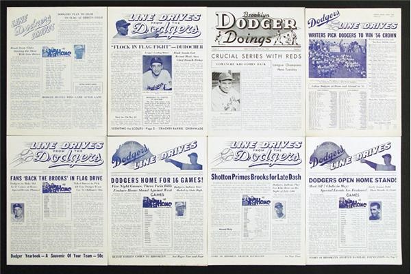 Brian Strum Collection - Brooklyn Dodgers "Line Drivers" Newsletters (57)