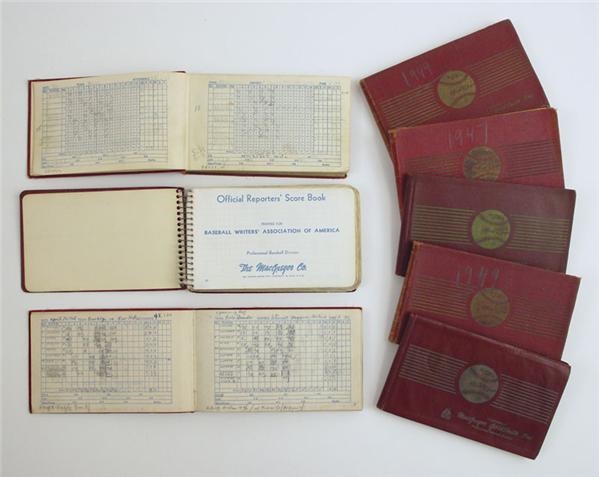 Brian Strum Collection - Jack Lang's 1947-1957 Brooklyn Dodgers Score Book Collection