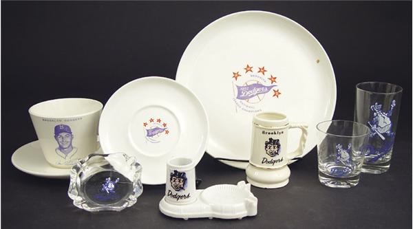 Brian Strum Collection - Brooklyn Dodgers Glassware (9)