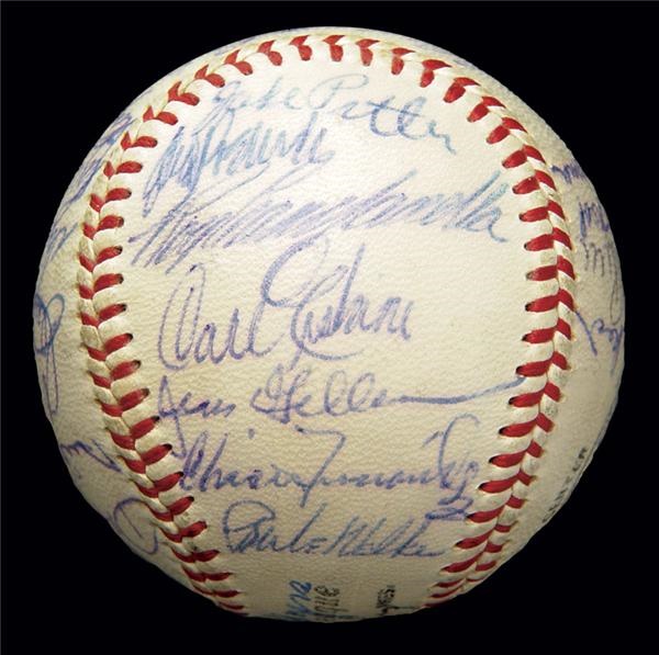 Brian Strum Collection - 1956 Brooklyn Dodgers Team Signed Baseball