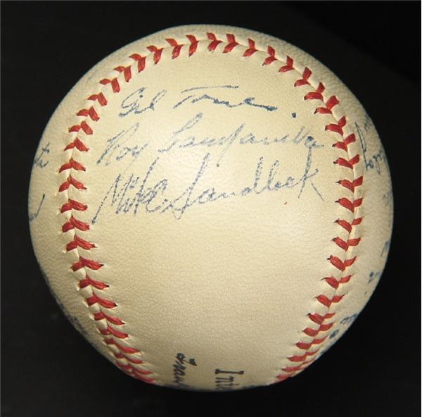 Brian Strum Collection - 1947 Montreal Royals Team Signed Baseball with Campanella