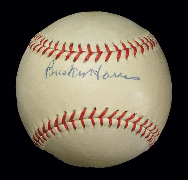 Brian Strum Collection - Bucky Harris Single Signed Baseball