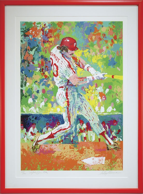 Mike Schmidt Signed LeRoy Neiman Print (31x42")