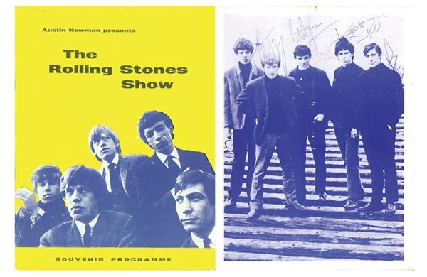 Rolling Stones - 1962 Rolling Stones Autographed Program