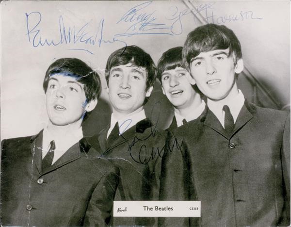 The Beatles - Small Beatles Signed Photograph