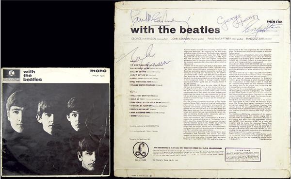 Beatles Signed British "With The Beatles" Album