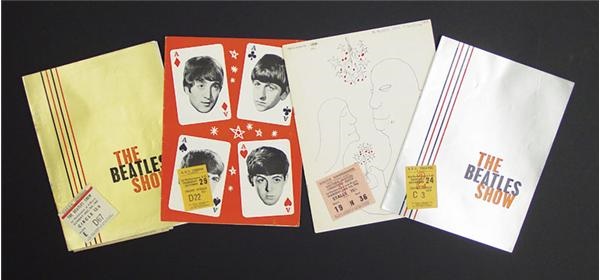 The Beatles - Early Beatles UK Programs with Ticket Stubs