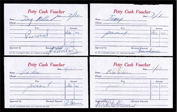Set of Badfinger 1970 Autographs
