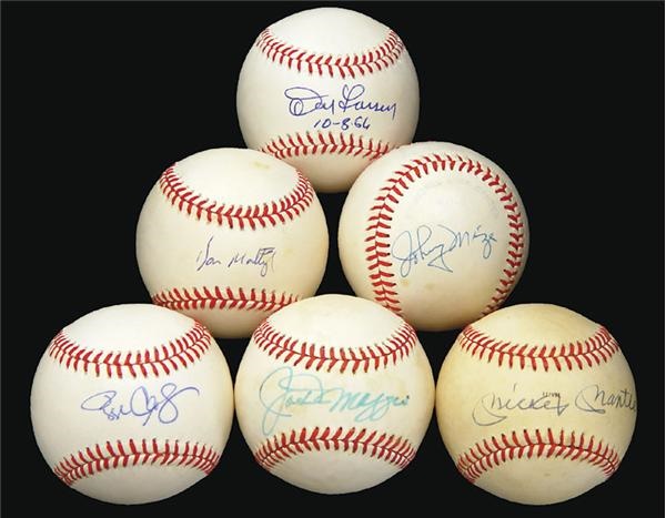 New York Yankees Single Signed Baseball Collection (25)