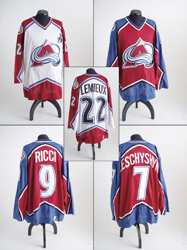 1996-97 Colorado Avalanche Jersey Collection (3)