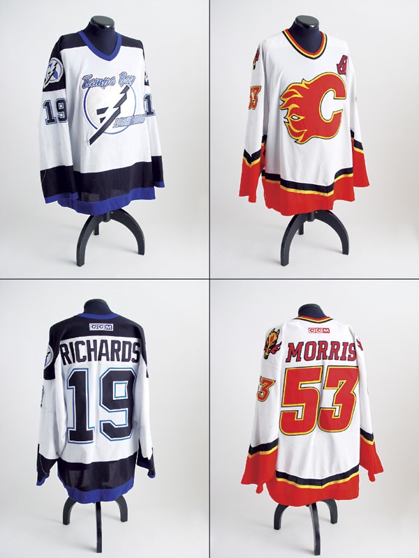 Hockey Sweaters - Brad Richards & Derek Morris Game Worn Jerseys (2)