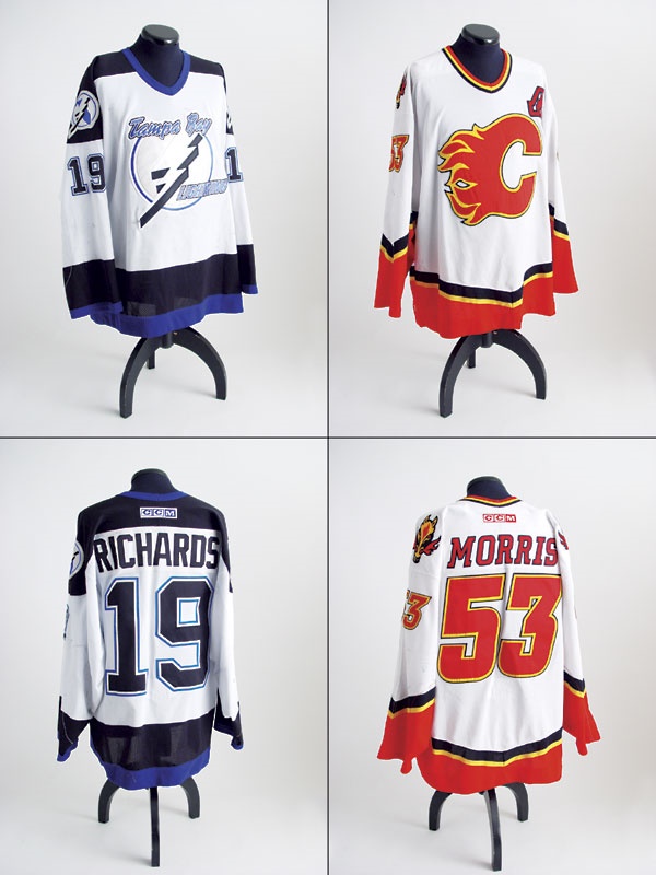 - Brad Richards & Derek Morris Game Worn Jerseys (2)