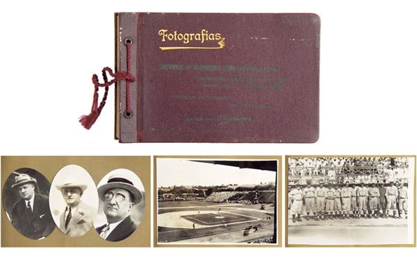 Baseball Photographs - Dave Bancroft 1930 Tour of Cuba Presentational Photo Album
