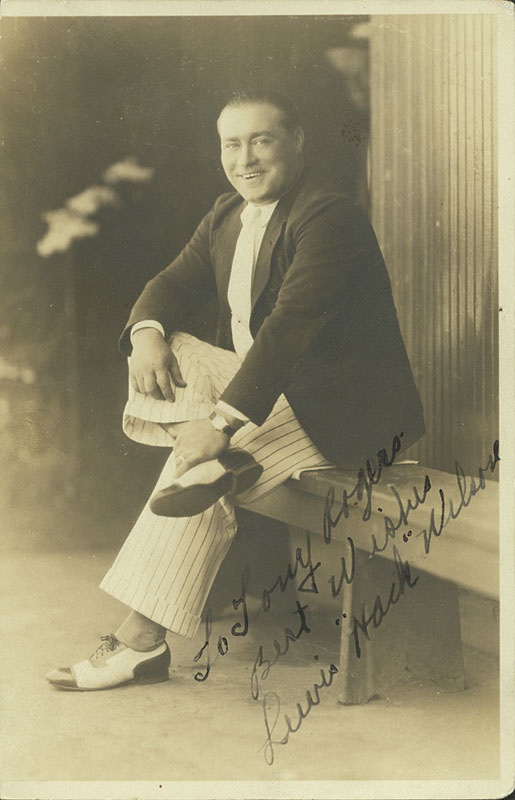 Baseball Autographs - Hack Wilson Signed George Burke Photograph (4x6")