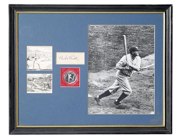 Babe Ruth - Babe Ruth Autograph Display