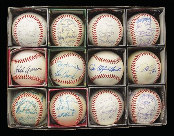 Autographed Baseballs - Assorted Autographed Baseball Collection (142)