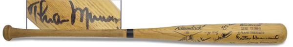 Gene Clines Game Used Bat Signed by the 1976, '77 & '78 New York Yankees