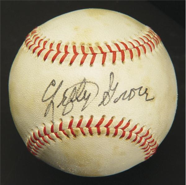 Single Signed Baseballs - Lefty Grove Single Signed Baseball