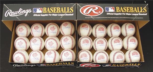 NY Yankees, Giants & Mets - Derek Jeter Single Signed Baseballs (24)