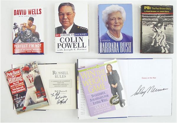 Baseball Autographs - Assorted Autographed Book Collection (41)
