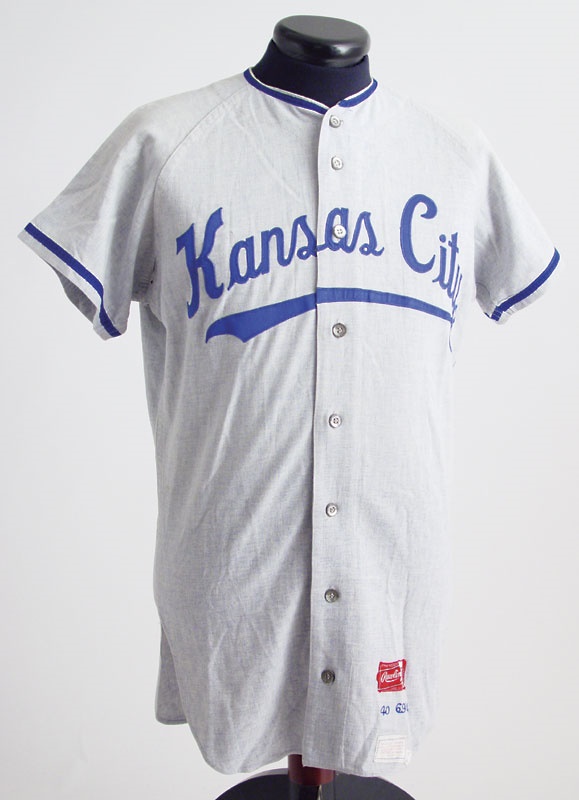 Baseball Jerseys - 1969 Kansas City Royals Game Worn Jersey