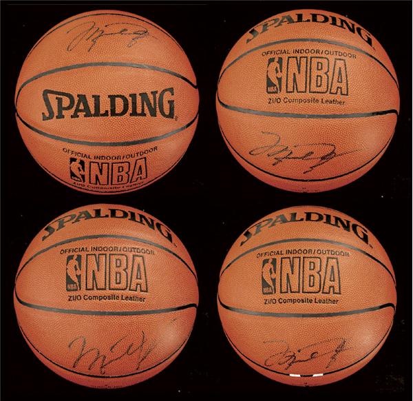 Basketball - Michael Jordan Autographed Basketballs (4)