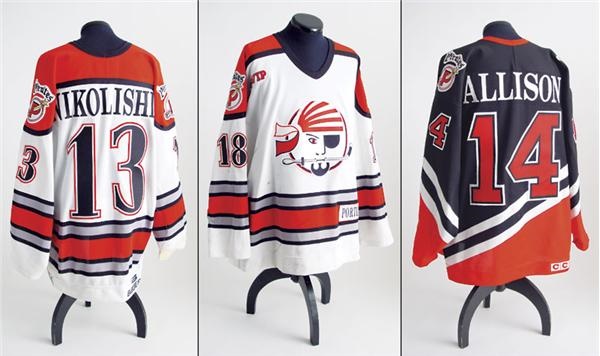 Portland Pirates Game Worn Jersey Collection (3)