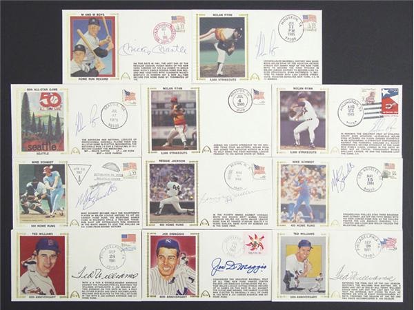 Baseball Autographs - Signed Gateway Postal Cover Collection (280)