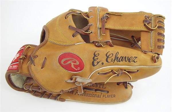 Eric Chavez Game Used Glove