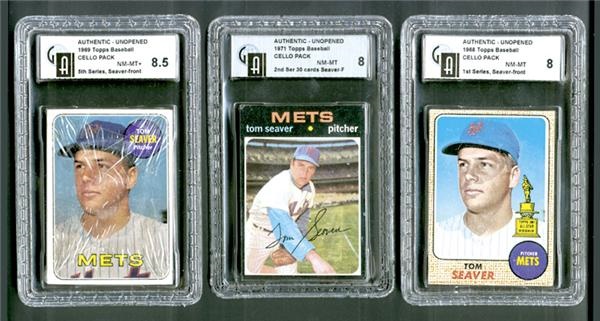 Unopened Cards - Tom Seaver Cello Pack Collection (3)
