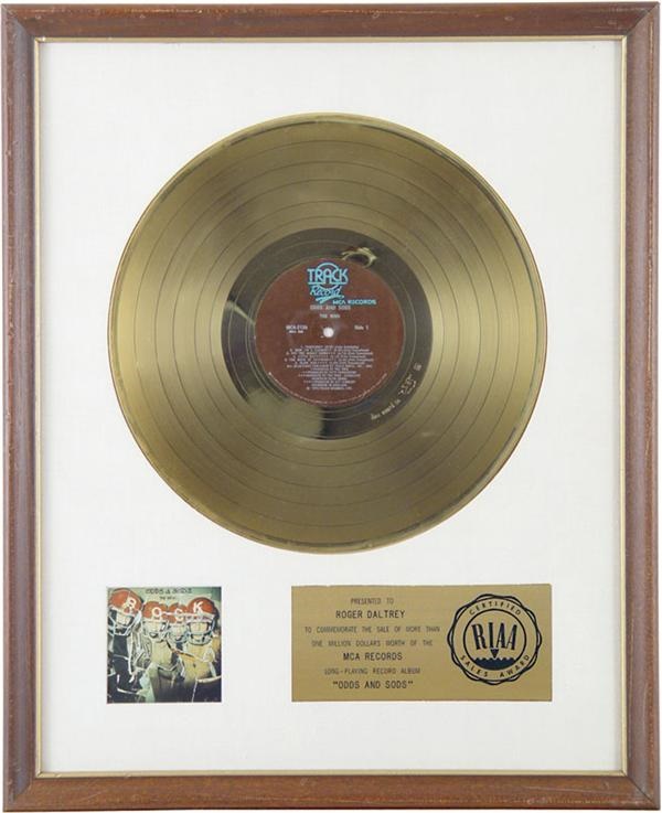 Rock - The Who "Odds and Sods" Gold Record