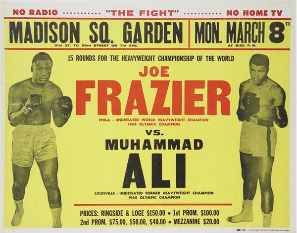 Muhammad Ali - Muhammad Ali vs. Joe Frazier I On Site Poster (28x22")