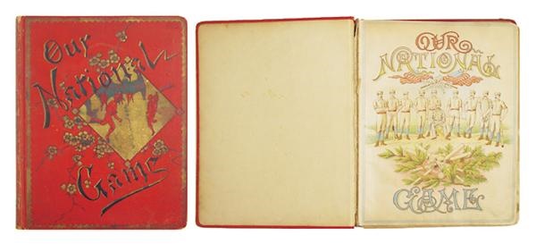 Ernie Davis - 1887 “Our National Game” Lithographic Scrapbook