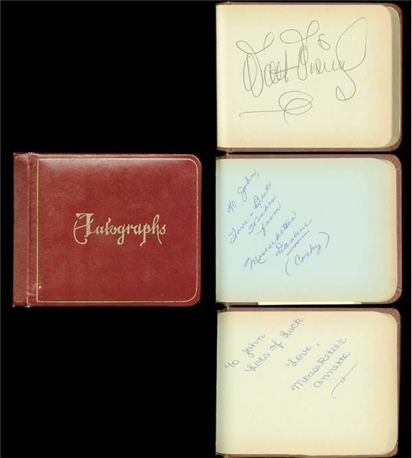 1956 Disneyland Autograph Book w/ Walt Disney & Mousketeers