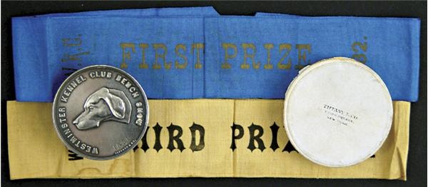 - 1881-82 Westminster Kennel Club Show Tiffany Prize & Ribbons