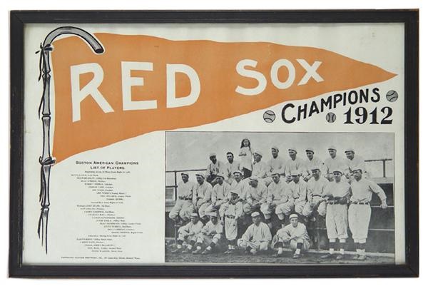 Boston Sports - 1912 Boston Red Sox Print (23x15")