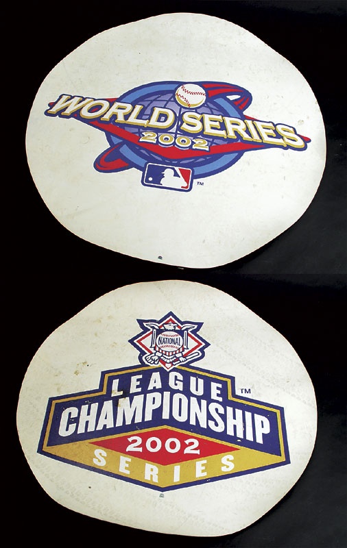 - 2002 World Series Game 2 On Deck Circle & NLCS Game Used On Deck Circle