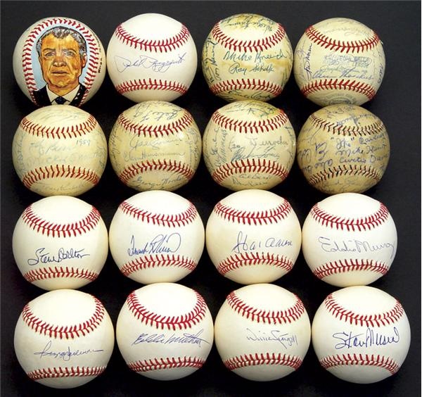 Baseball Autographs - Superb Collection of Signed Baseballs (84)