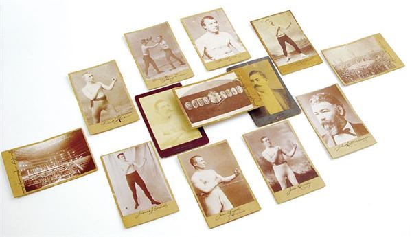 Important John Wood 1800s Boxing Cabinet Photographs (84)