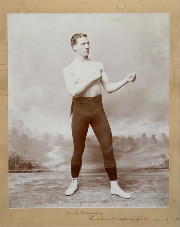 1886 Jack Dempsey (Non Pareil) Large Photograph (14x16")
