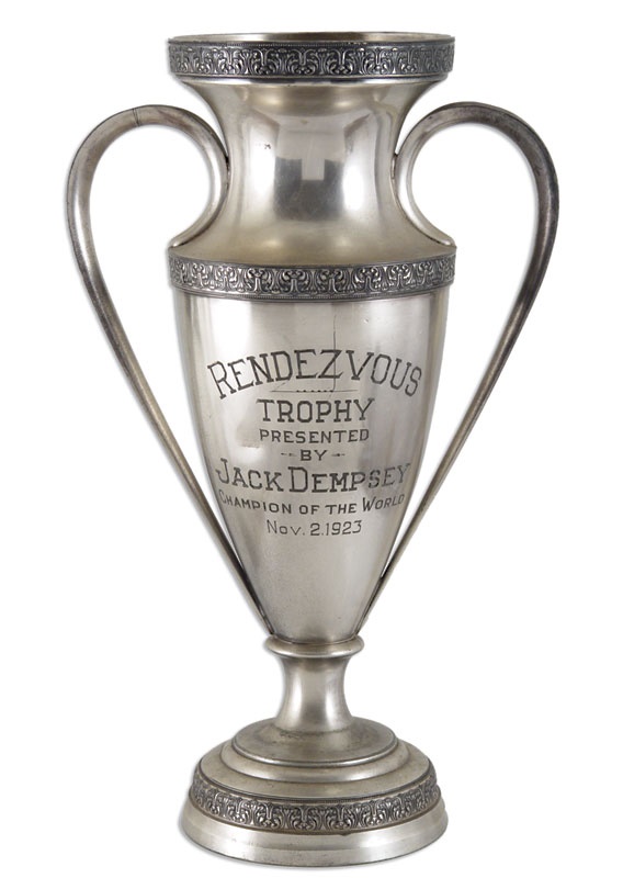 Jack Dempsey - 1923 Rendezvous Trophy Presented by Jack Dempsey (23")