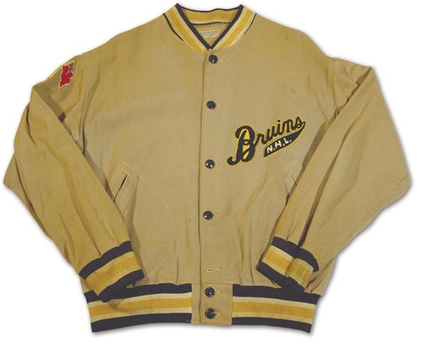 Hockey Equipment - Dit Clapper's 1930's Boston Bruins Team Jacket