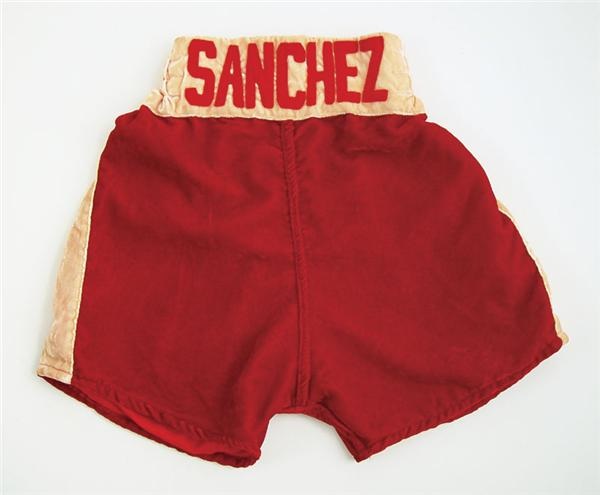 - Salvador Sanchez Fight Worn Trunks